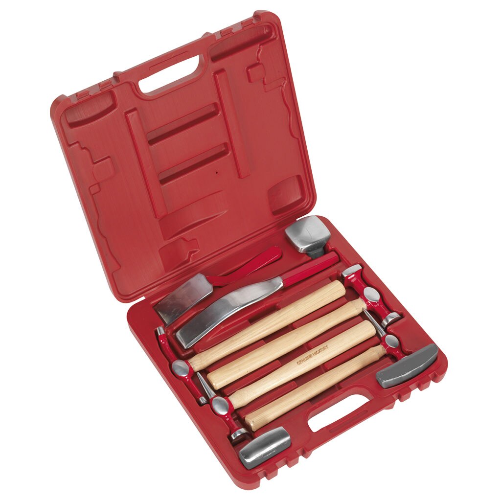 Set de ciocane si stecluri pentru tinichigerie, 9 piese, Sealey